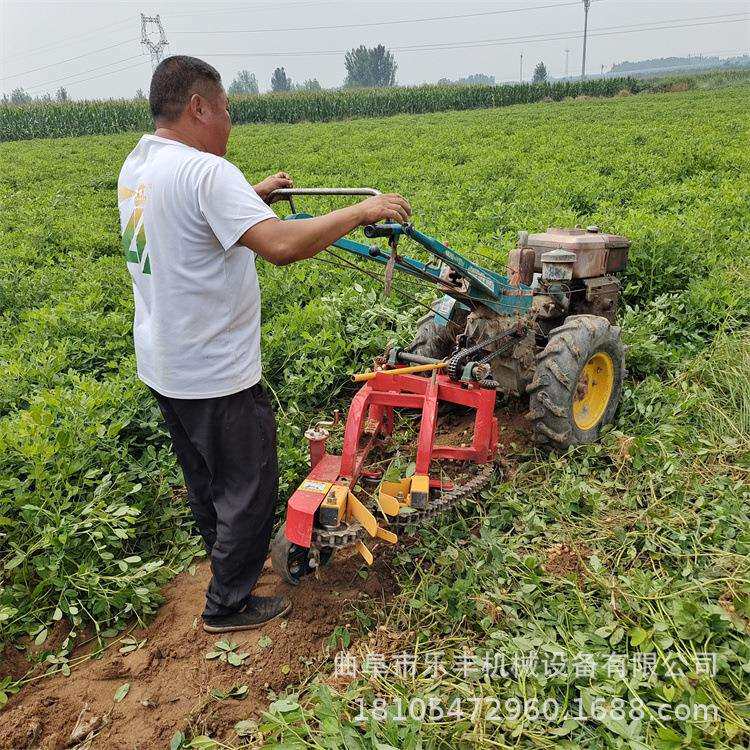 新款果子链条出土机手扶带花生拔果机震动抖土花生收获机