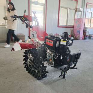 出口双链轨柴油微耕机加宽犁地机松土趟地机多款式旋耕机