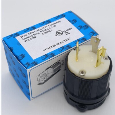 美规30A,277V插头 NEMAL7-30P美式组装电源插头