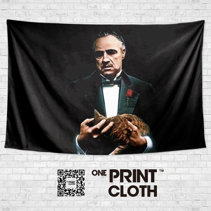 The Godfather教父系列电影定制周边装饰画背景墙布海报挂毯挂布