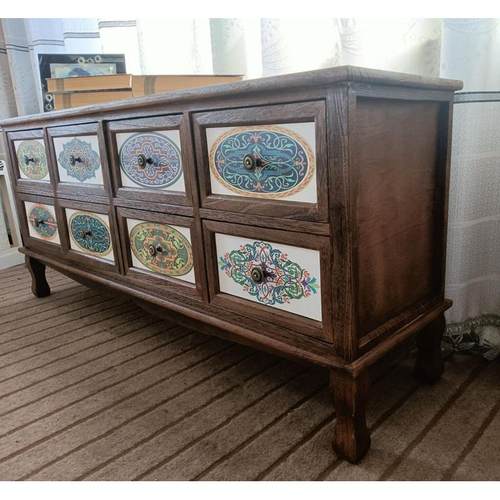 欧式复古电视柜实木收纳储物液晶电视柜客厅收纳斗柜矮柜地柜子