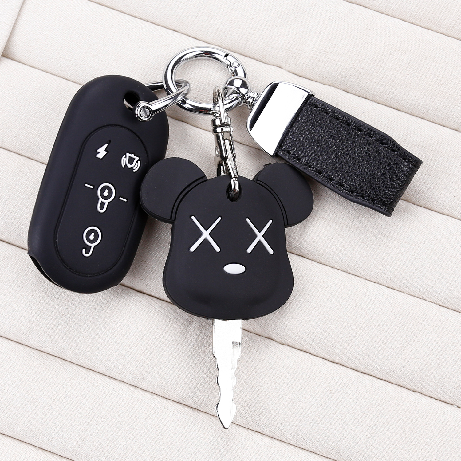 雅迪硅胶遥控器保护套简约卡通风