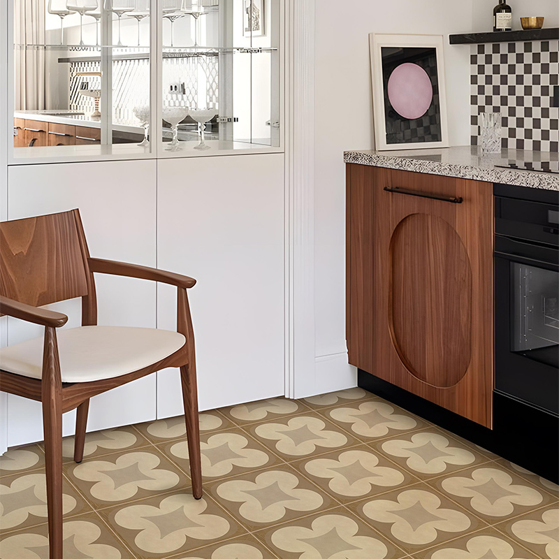 地面翻新地板贴法式复古厨房地砖贴纸浴室卫生间遮丑耐磨地贴防水