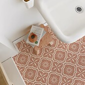 春日迟迟 复古地板翻新贴纸自粘卫生间防水瓷砖贴画加厚自粘 法式