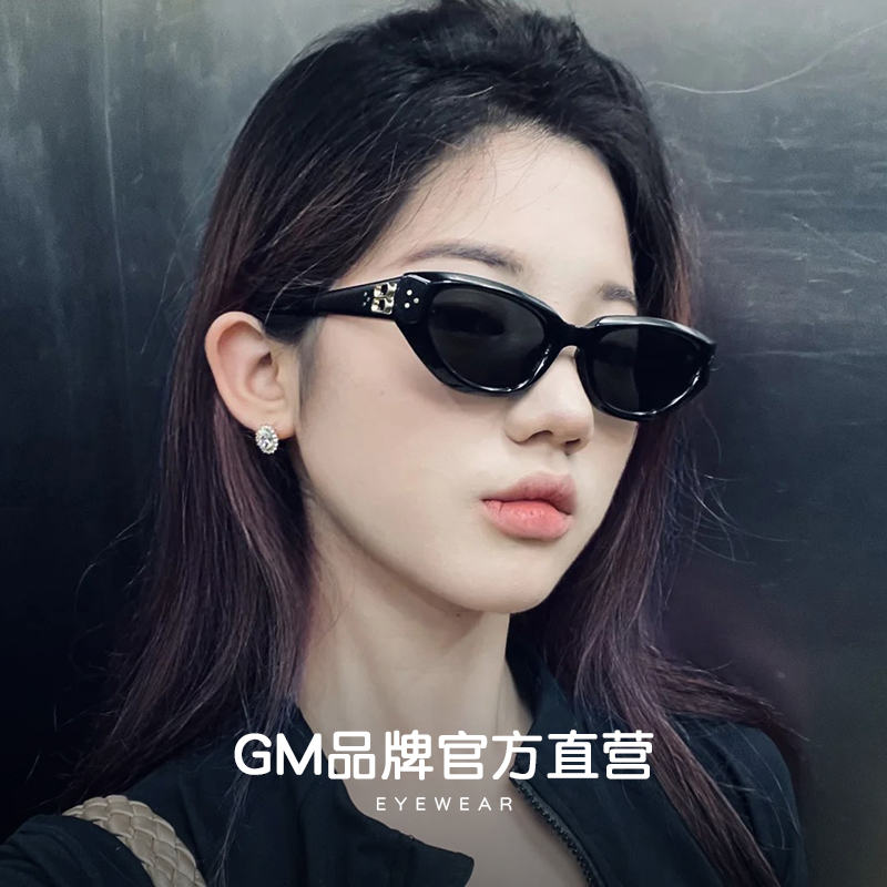 GM新款猫眼墨镜男女板材防晒