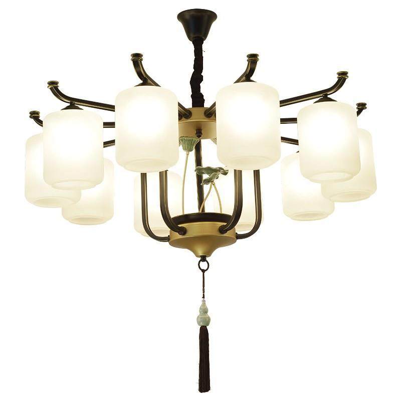 新中式吊灯简约大方餐厅卧室客厅灯温馨酒店别墅大厅个性LED灯具,家装灯饰光源,智能吊灯,淘宝优惠券,粉丝福利购,淘宝优惠卷