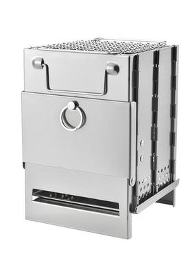 Hispeed柴火炉户外折叠便携式露营用品不锈钢野炊炉具烧烤炉