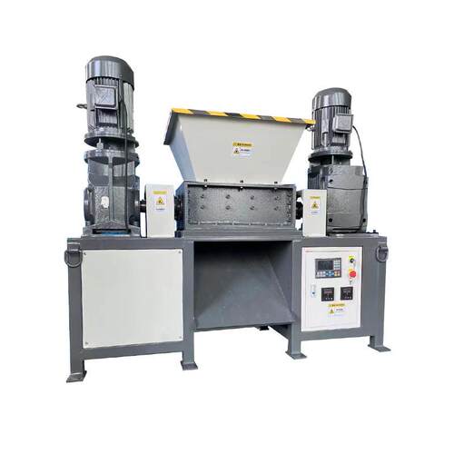 撕碎机大小型塑料木材金属生活垃圾蓝桶工业用500型双电机撕碎机