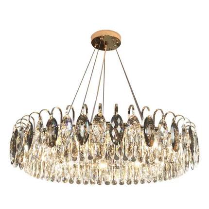 轻奢后现代水晶吊灯客厅卧室吊灯餐厅LED灯酒店高档家用e14吊灯