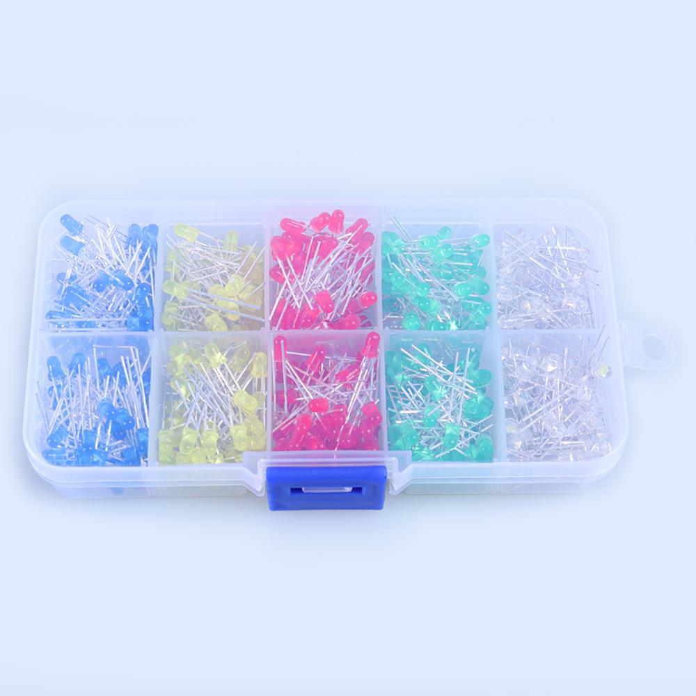 f3红发红3YSN/5mm红灯绿黄灯蓝灯白灯指示灯直插l二e灯珠d灯发光