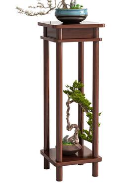 室内花架子多层花架白色花几仿实木落地阳台置物架吊兰茶几简约风