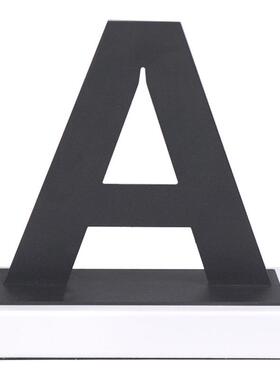 简约现代艺术英文字母金属摆件样板间客厅电视柜创意线条装饰品