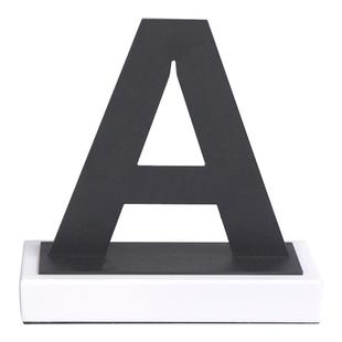 简约现代艺术英文字母金属摆件样板间客厅电视柜创意线条装饰品