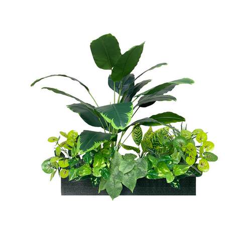 仿真花草成品组合仿生花槽花箱装饰植物景观摆件餐厅隔断绿植造景