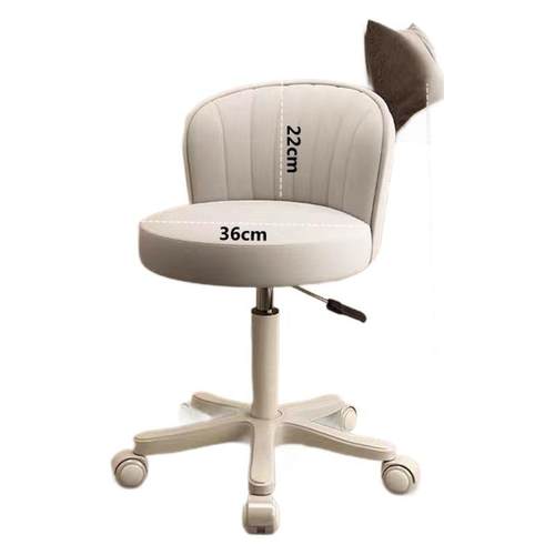 美容凳美容院专用升降旋转滑轮理发大工圆凳高端美甲美发靠背椅子