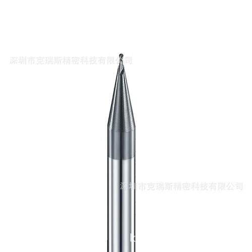 R0.1-R2微小径铣刀HRC70钨钢立铣刀高硬度加工球刀R0.2*0.8*50L