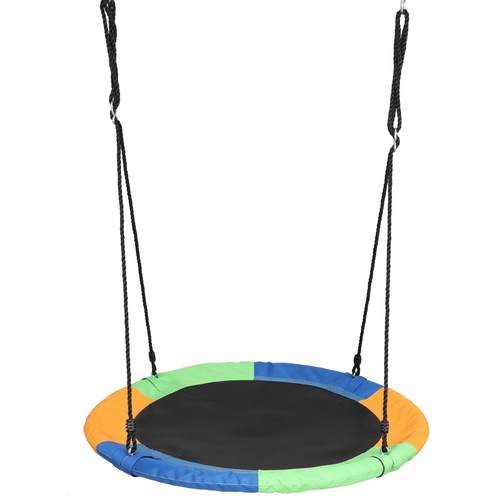 儿童秋千圆形100CM三色牛津布swing室内外吊床吊椅源头工厂现货