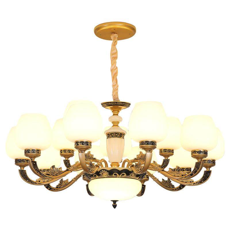 欧式吊灯客厅吊灯家用餐厅简约led房间灯饰酒店大堂民宿轻奢玻璃,家装灯饰光源,智能吊灯,淘宝优惠券,粉丝福利购,淘宝优惠卷