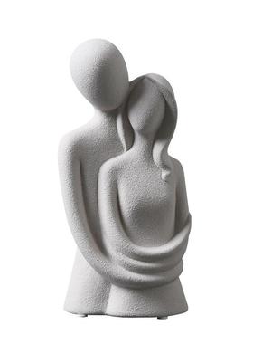 现代简约陶瓷抽象人物摆件情侣客厅玄关办公室桌面创意家居装饰品