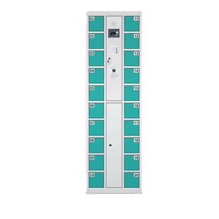 员工学生存放柜人脸识别寄存柜指纹刷卡条码超市电子存包柜智能