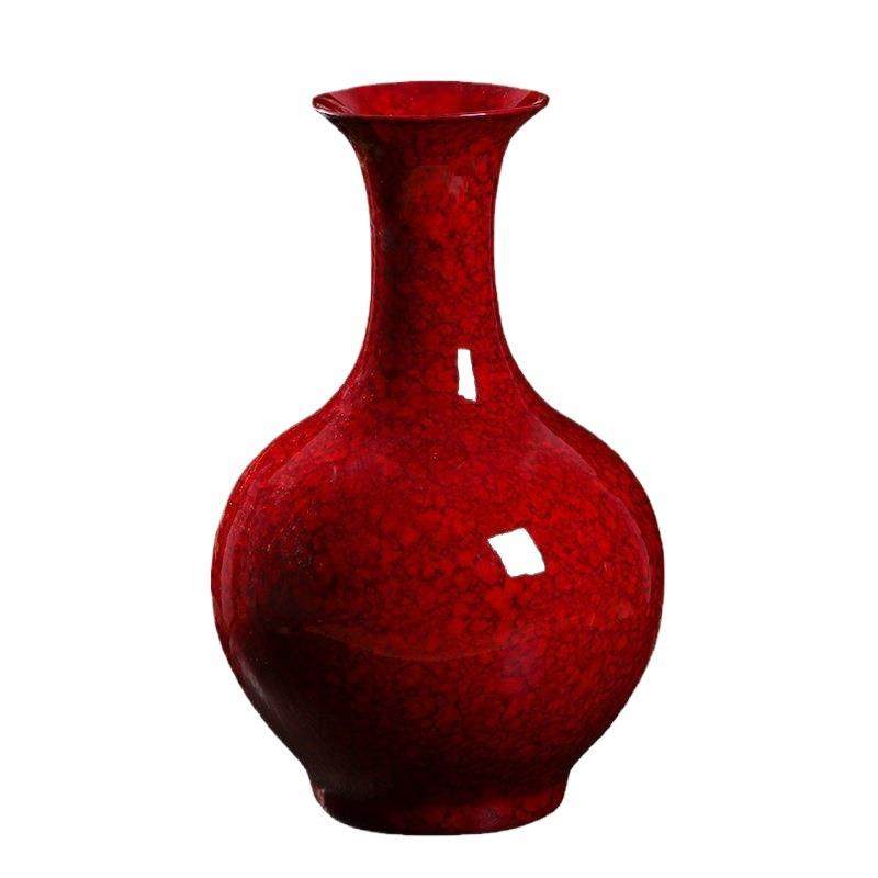 景德镇新中式窑变水滴釉红赏瓶家居客厅仿古陶瓷花瓶瓷器工艺品,橡塑材料及制品,工业陶瓷,淘宝优惠券,粉丝福利购,淘宝优惠卷