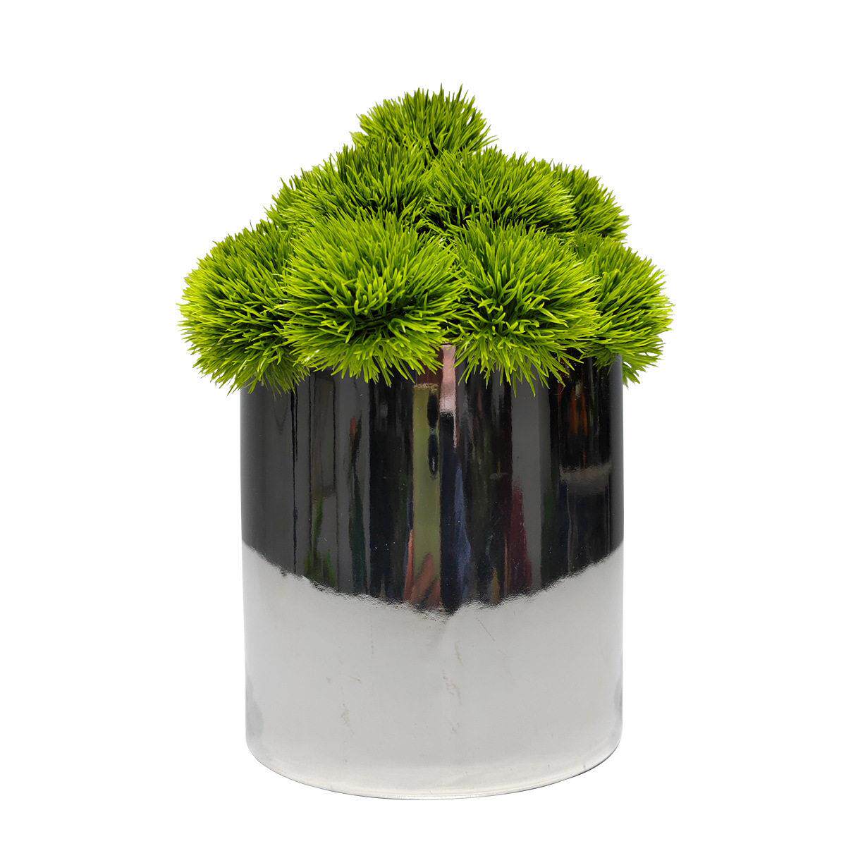 仿真花盆景刺球假花花艺绿植酒店大堂新中式会议桌盆栽洽谈桌摆件