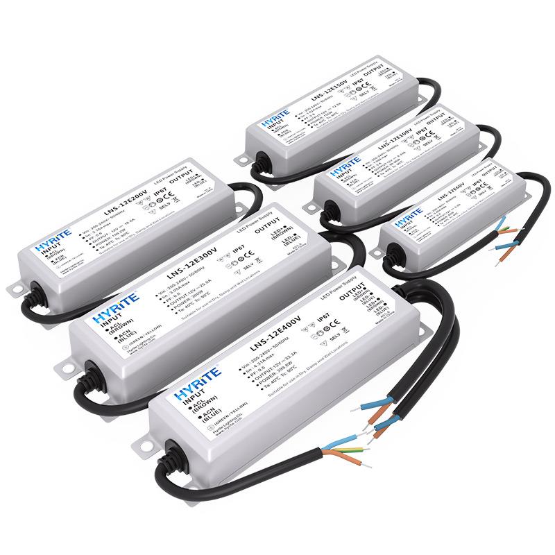 防户外IP水67开关电4源12V2V发光广告洗墙灯60W-40字0W超薄变压器