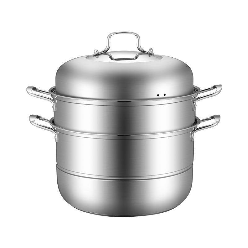 厂家直销不锈钢蒸锅304二层双层三层双篦蒸锅复底加厚蒸笼汤锅,厨房/烹饪用具,蒸锅/蒸桶,淘宝优惠券,粉丝福利购,淘宝优惠卷