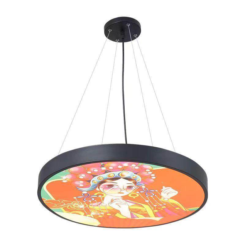 国潮风吊灯火锅店烧烤店餐厅酒店装饰脸谱餐厅创意网红京剧专用灯,家装灯饰光源,智能吊灯,淘宝优惠券,粉丝福利购,淘宝优惠卷