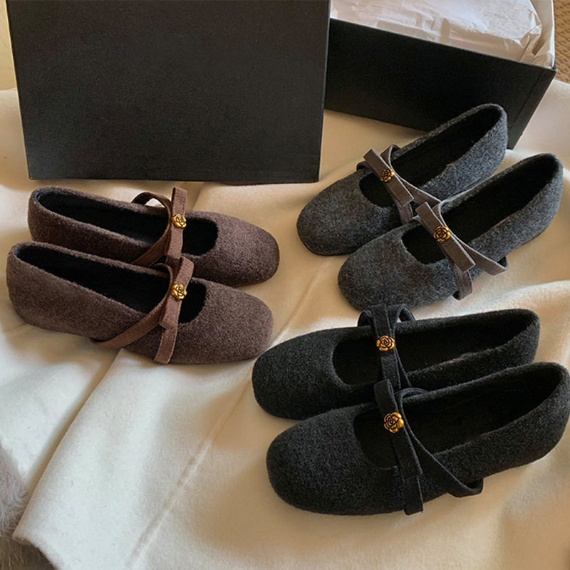 内增高5cm毛呢加绒勃肯玛丽珍鞋女秋冬新款一脚蹬蝴蝶结休闲单鞋,女鞋,玛丽珍鞋,淘宝优惠券,粉丝福利购,淘宝优惠卷