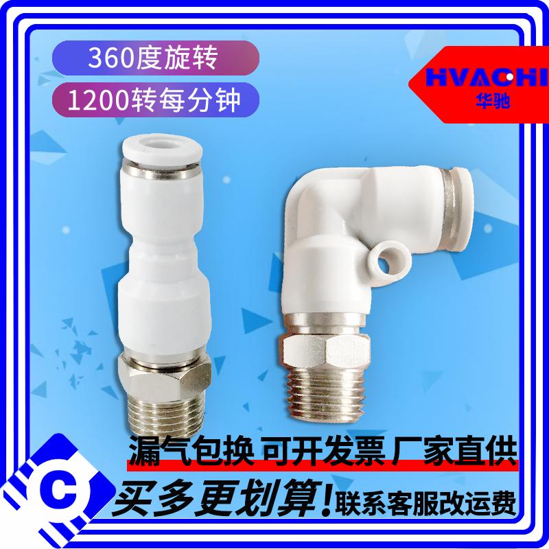 直角气动高速旋转接头直通KSL06-M5/08-01/10/12-02/03/04S/NRC/L