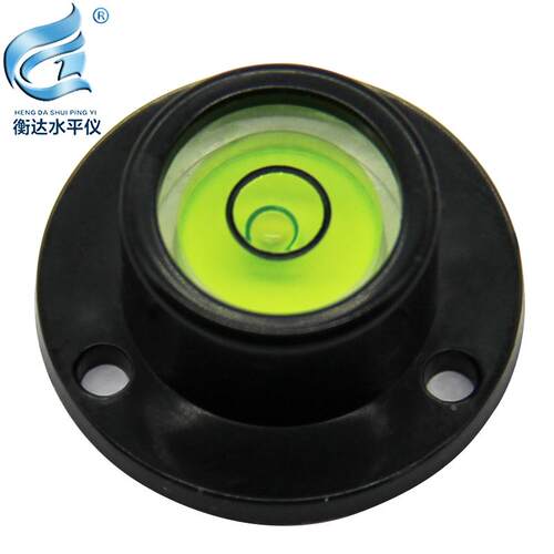 塑料法兰水平仪2813高精度水平气泡便携万向水准气泡安装孔水准仪