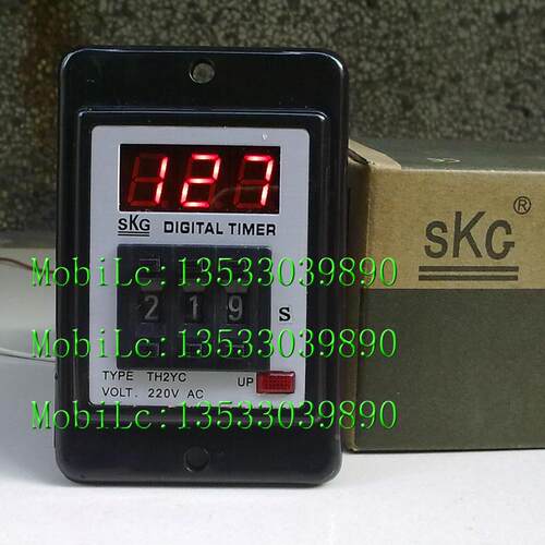 实物拍摄原装正品台湾SKG拨码TH2YC  数显TH2-YC时间继电器