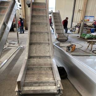 非标链板式 输送机山楂苹果罐头提升输送机不锈钢链板提升机