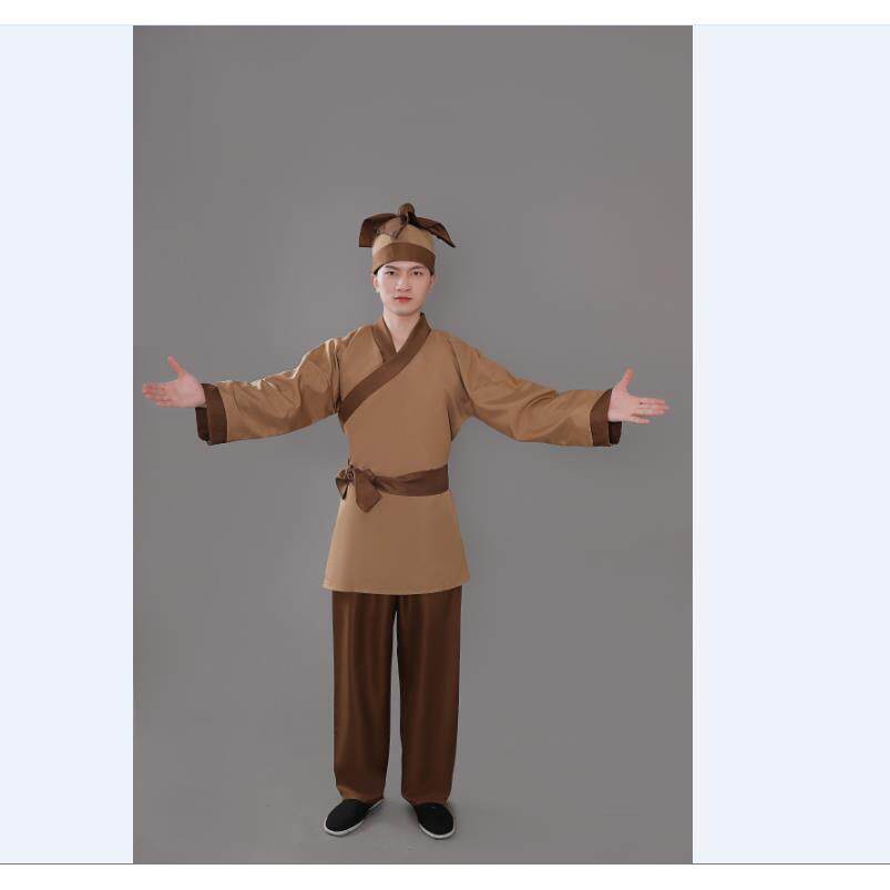 成人男女店小二茶馆掌柜饭店百姓服装服古装汉服武松水浒扮演服装