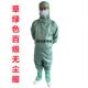 网格斜拉链藏青色防静电封闭式 无尘服百级防尘连体服侧拉千级一体