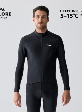 VALORE全场景公路车骑行服透气双层保暖男款新章抓绒长袖上衣秋冬