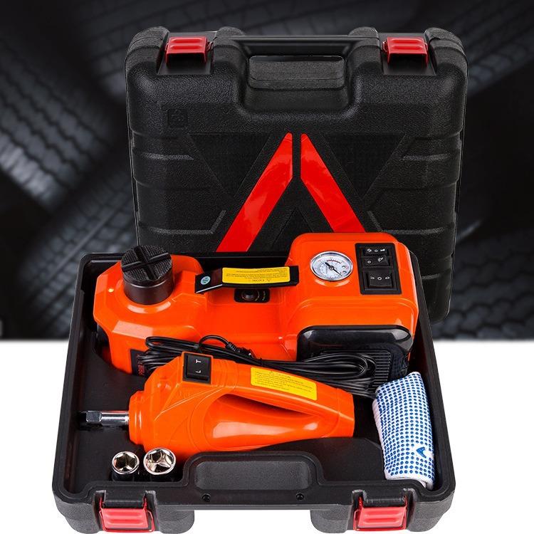 换胎工XKX具12V汽车动千斤顶手扳充泵套装5T轿车越野电车卧气顶