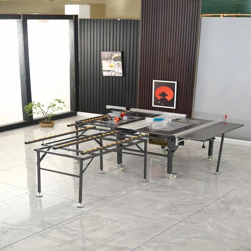 木480多台功能锯台工一体机精密道推子母锯工作台轨家装折叠45度
