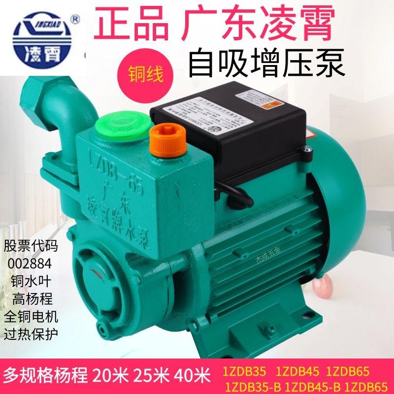 正品广东凌霄1ZDB-35/45/65 自吸清水泵家用工厂自来水增压抽水机