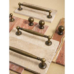 不止黄铜诧寂风衣柜门把手法式覆古做旧老洋房家具厨房古铜色拉手