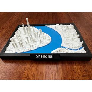 上海微缩城市模型3d打印摆件装饰礼品礼物客厅办公桌面创意桌搭