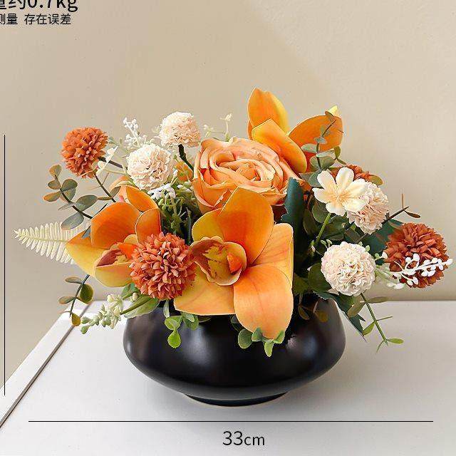 古典风清新插花艺假花彷真花盆栽摆件家居客厅餐桌摆花电视柜装饰,家居饰品,餐桌花艺,淘宝优惠券,粉丝福利购,淘宝优惠卷