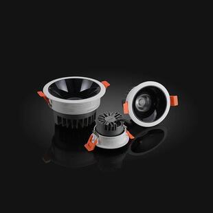 西顿照明聚光灯Led天花灯嵌入式75开芯聚光灯家庭客厅天花板筒灯2