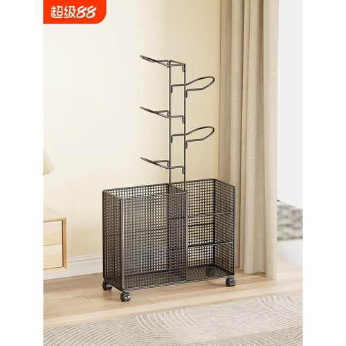 篮球收纳架家用足球整理收纳筐儿童球类置物架子瑜伽分层移动铁艺