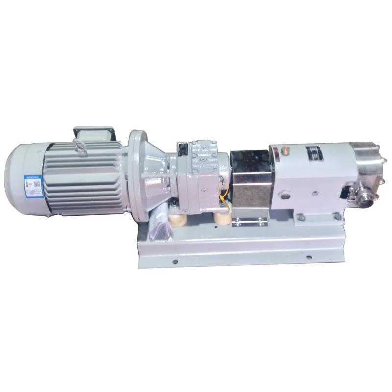 凸轮转子泵食品级转子泵高粘稠蜂蜜辣椒酱火锅底料泵酸奶色拉酱泵