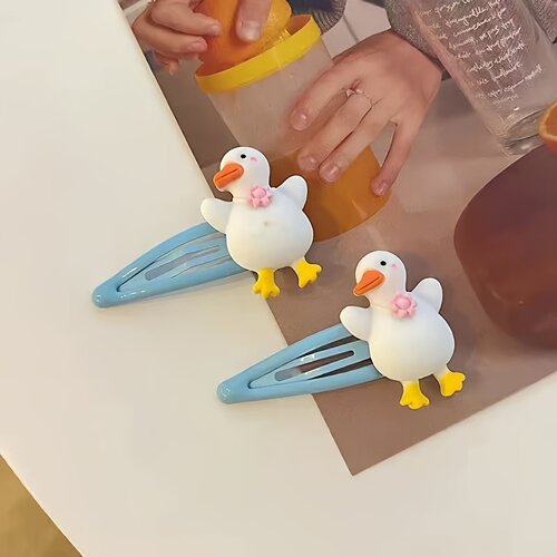女童萌系小鸭子刘海侧边夹