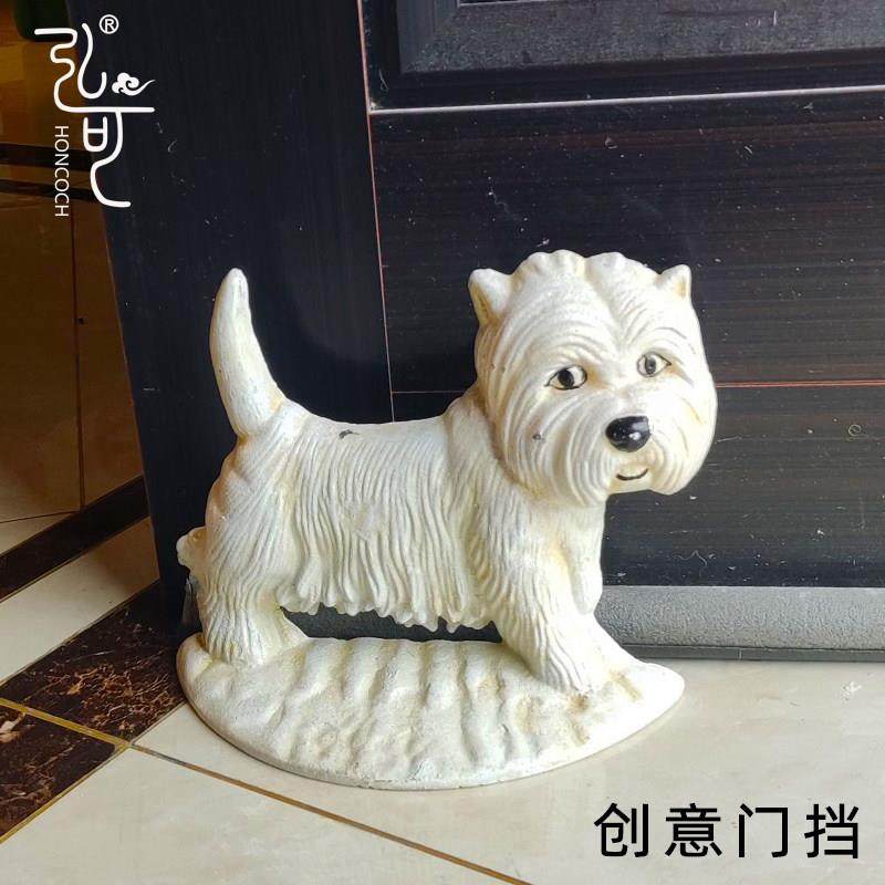 弘可铸铁田园创意门挡阻门器防撞风宠物雪纳瑞户外档门插带防滑垫,家居饰品,创意门挡,淘宝优惠券,粉丝福利购,淘宝优惠卷
