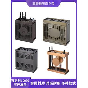 轻奢不锈钢伞架商业地产商场伞架储物架酒店银行大堂伞架定制