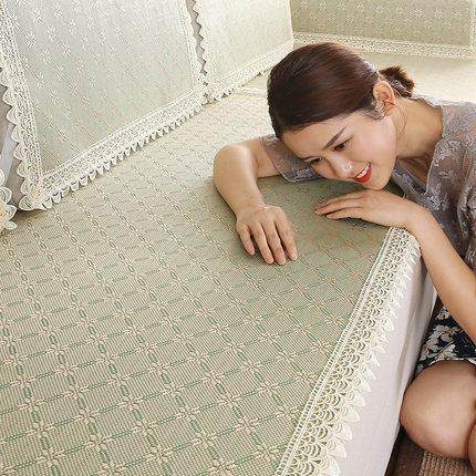 定做夏天冰丝客厅竹席子沙发垫夏季凉垫欧式藤席防滑布艺凉席四季,居家布艺,沙发垫,淘宝优惠券,粉丝福利购,淘宝优惠卷